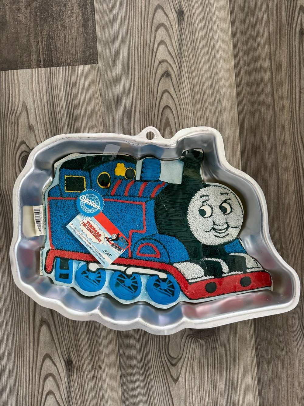 Thomas the Tank Engine Blue Kids Train Cake Pan with Decor
